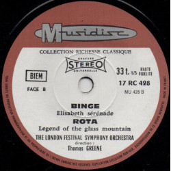 Sur Un Marché Persan / Elisabeth Sérénade / Legends Of The Glass...