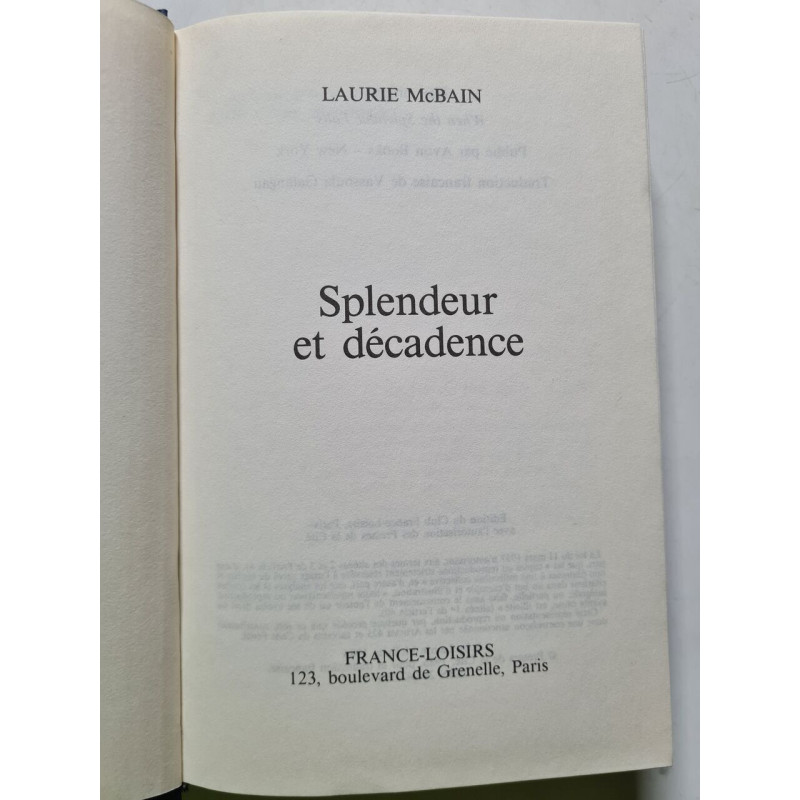 Splendeur et décadence