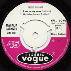 Mahalia Jackson Vol. 1 "Negro Spirituals"