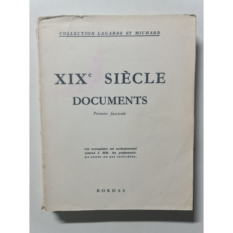 XIXe siècle documents