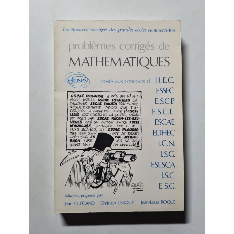 Problèmes corrigés de mathématiques