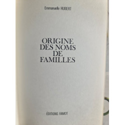 Origine des noms de familles