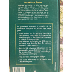 Dictionnaire de littérature française