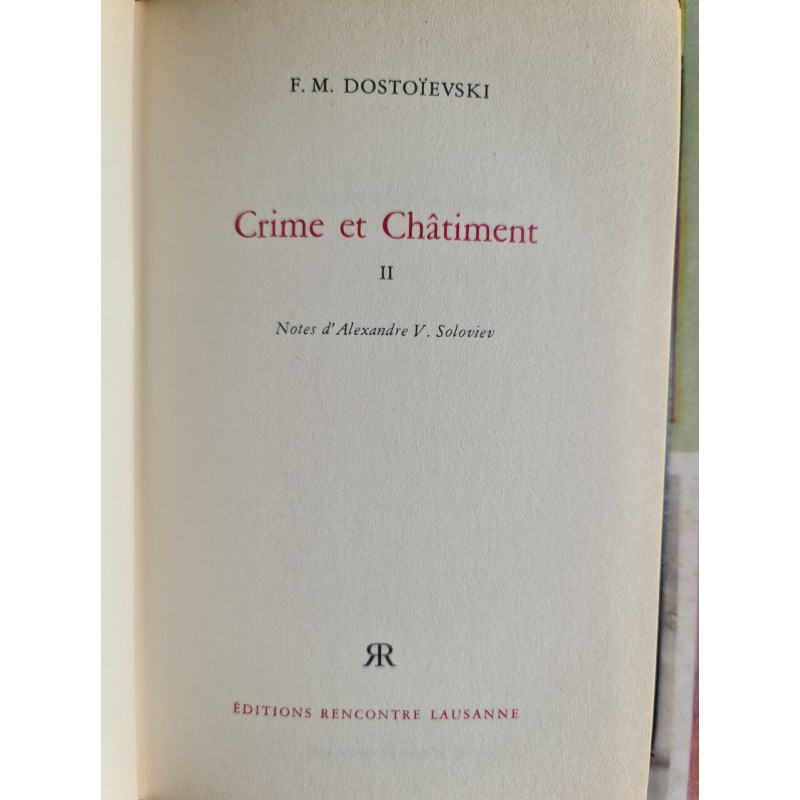Crime et Châtiment tome II