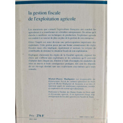 La gestion fiscale de l'exploitation agricole