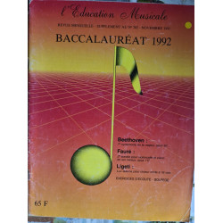 L'Éducation Musicale - Baccalauréat 1992