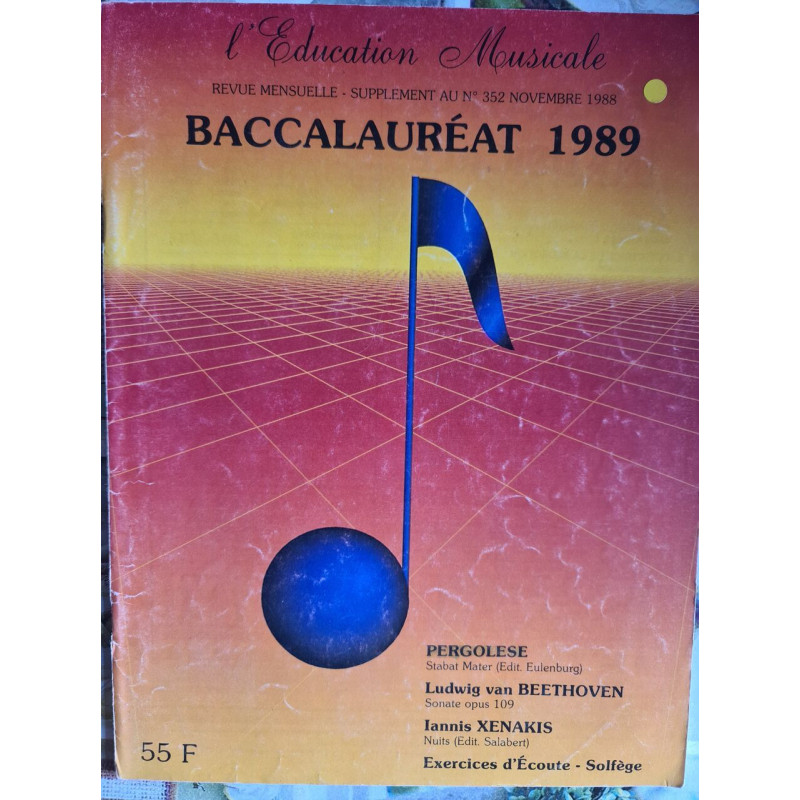 Baccalauréat 1989