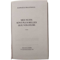 Mes nuits sont plus belles que vos jours