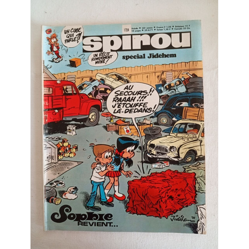 Spirou spécial Jidehem /n°1724 /Avril 1971
