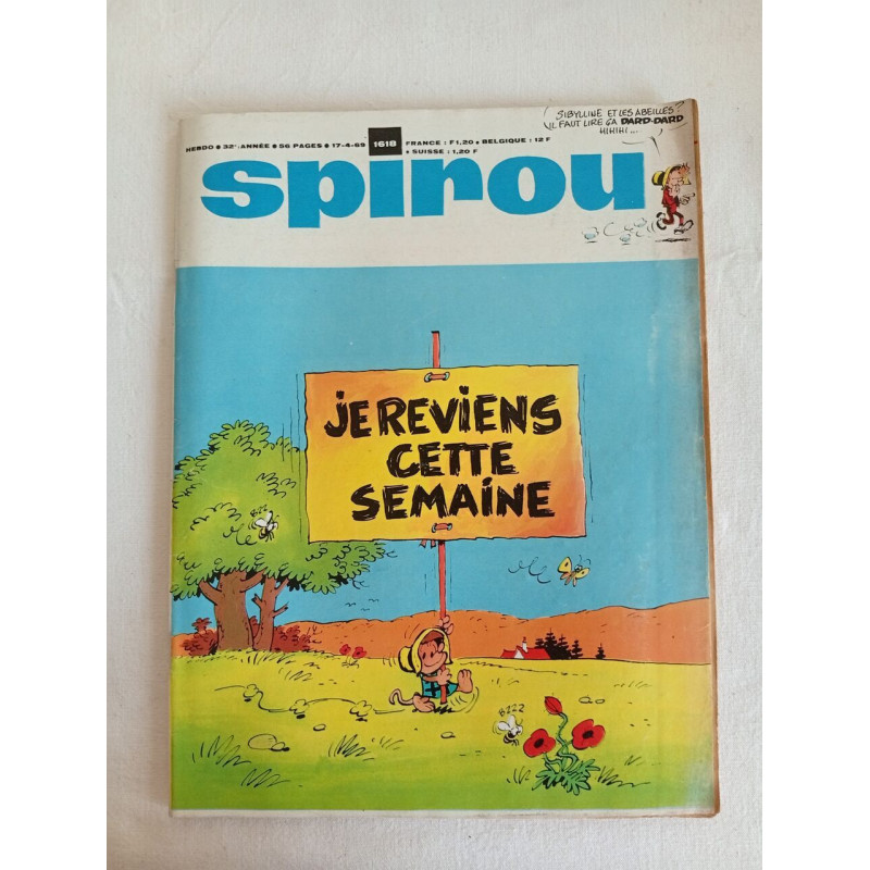 Spirou / n° 1618 / Avril 1969
