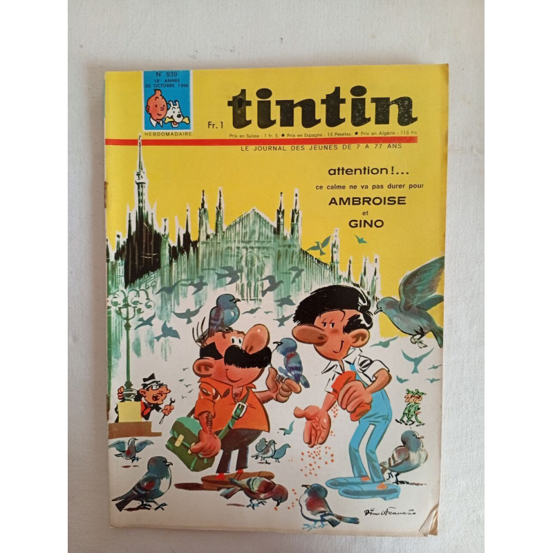 Tintin /n° 939 / octobre 1966