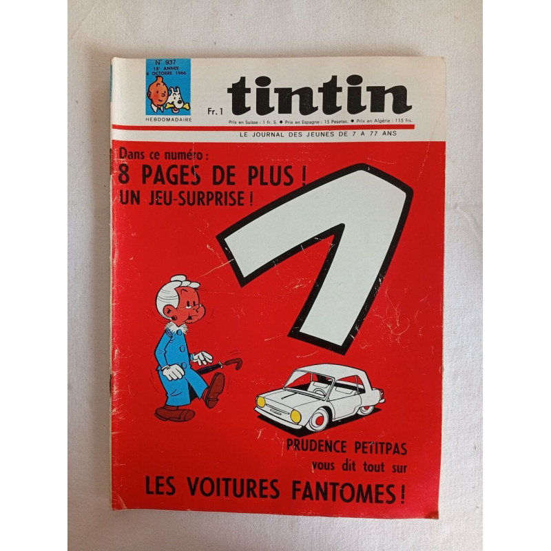 Tintin /n°937 / octobre 1966