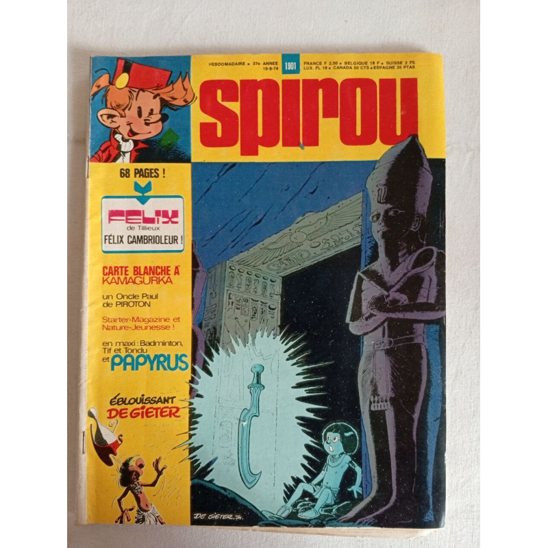 Spirou /n° 1901 / Septembre 1974