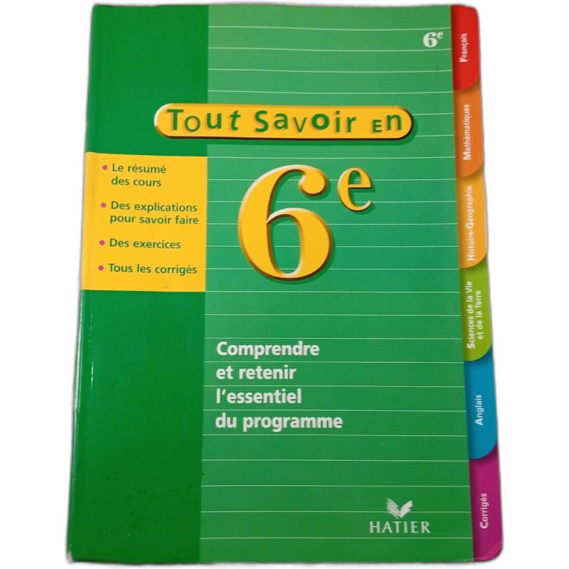 Tout savoir en 6e