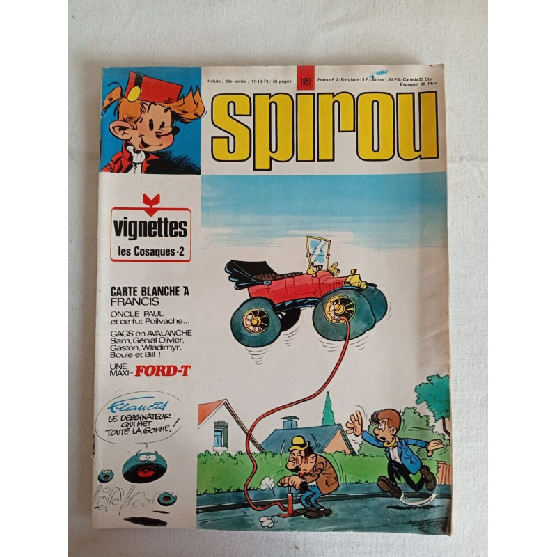 Spirou /n°1852 / Octobre 1973