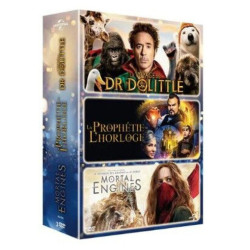 Coffret jeunesse 3 films : dr dolittle , la prophétie de l'horloge...