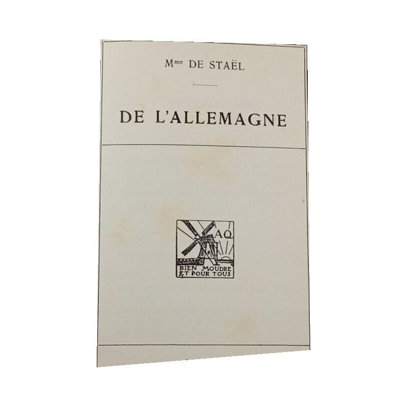 De l'Allemagne