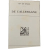 De l'Allemagne