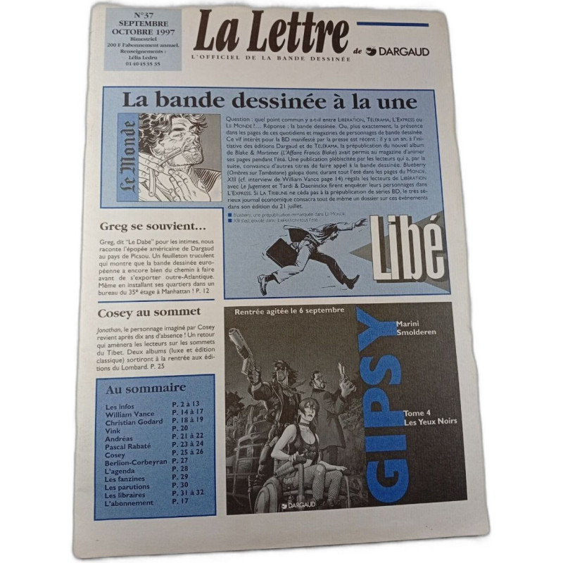 La Lettre de Dargaud n°37