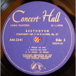 Symphony No. 5 In C Minor Op. 67 Symphony No. 8 In B Minor...