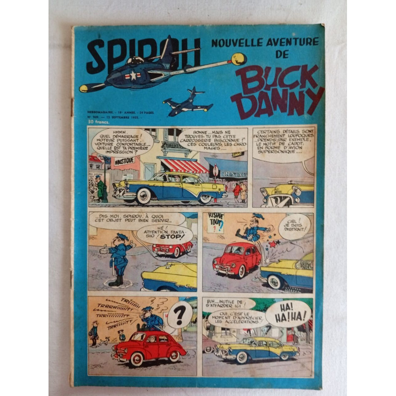 Spirou Nouvelle aventure de Buck Danny /n°909 / 15 septembre 1955
