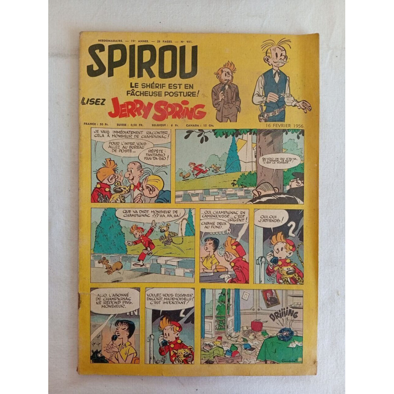 Spirou /n°931 / 16 février 1956