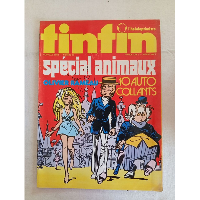 Tintin spécial animaux /n°56 / 24 septembre 1974