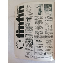 Tintin /n°30 31 juillet ou tout début août 1973