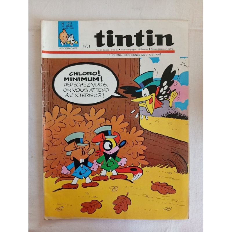 Tintin /n°1011 / 5 mars 1968