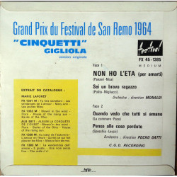 Non Ho L'Eta (Version Originale)