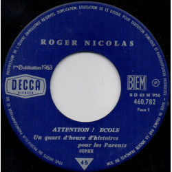 Attention ! Ecole (1/4 D'heure D'histoires Pour Les Parents)