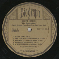 "The Entertainer" Classic Ragtime From Rare Piano Rolls