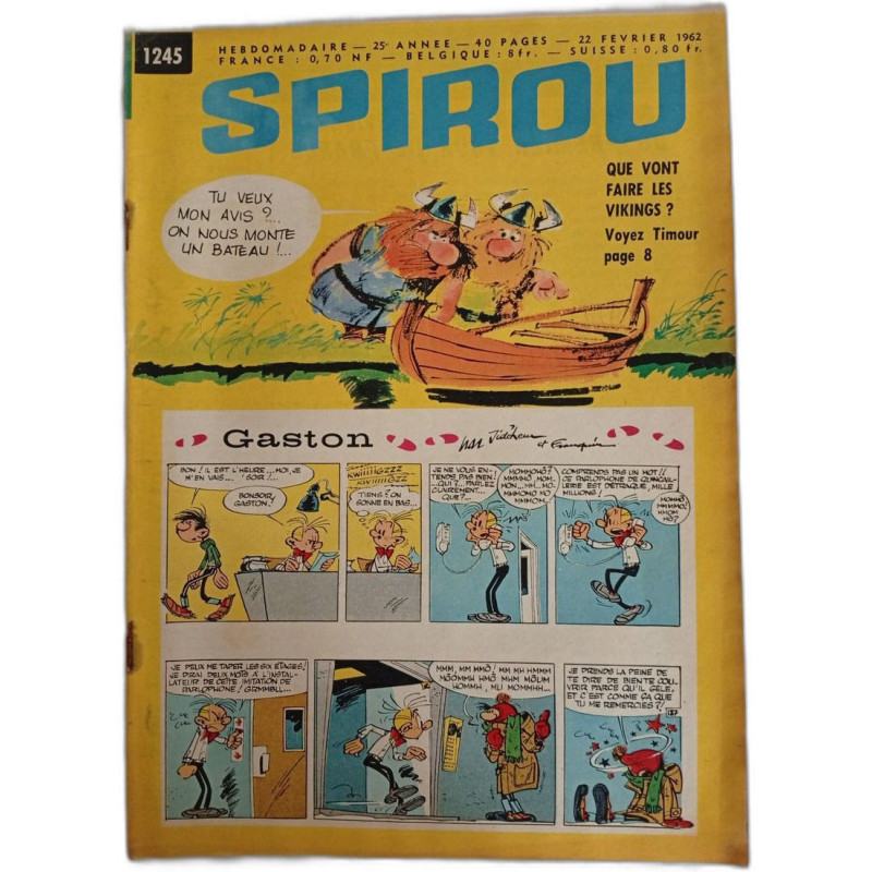Spirou N. 1245 - fevrier 1962