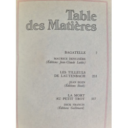 Sélection du livre bragatelle