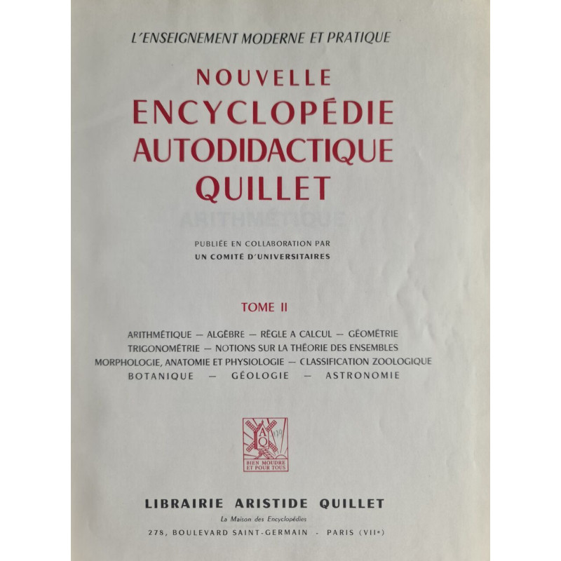 Nouvelle encyclopédie autodidactique Quillet Tome II