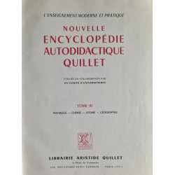Nouvelle encyclopédie autodidactique Quillet Tome III