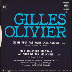 On Ne Peut Pas Vivre Sans Amour / On A Toujours Un Train Au Bout...