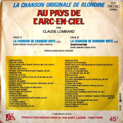 Au Pays De L'Arc-En-Ciel - La Chanson Originale De Blondine