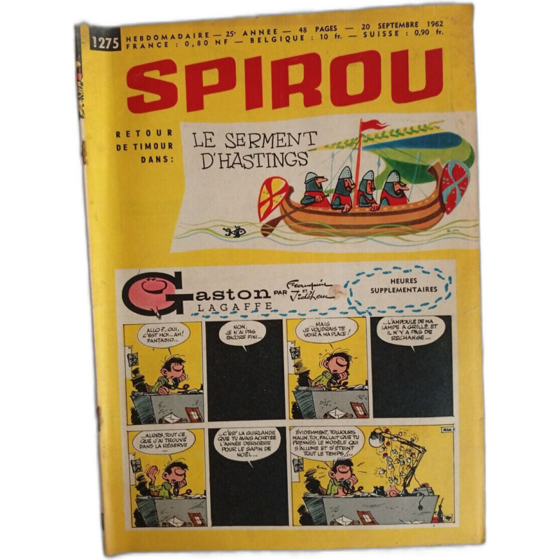 Spirou N. 1275 - Septembre 1962