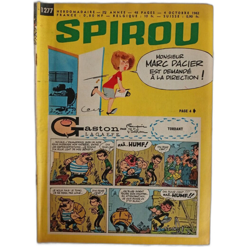 Spirou N. 1277 - Octobre 1962