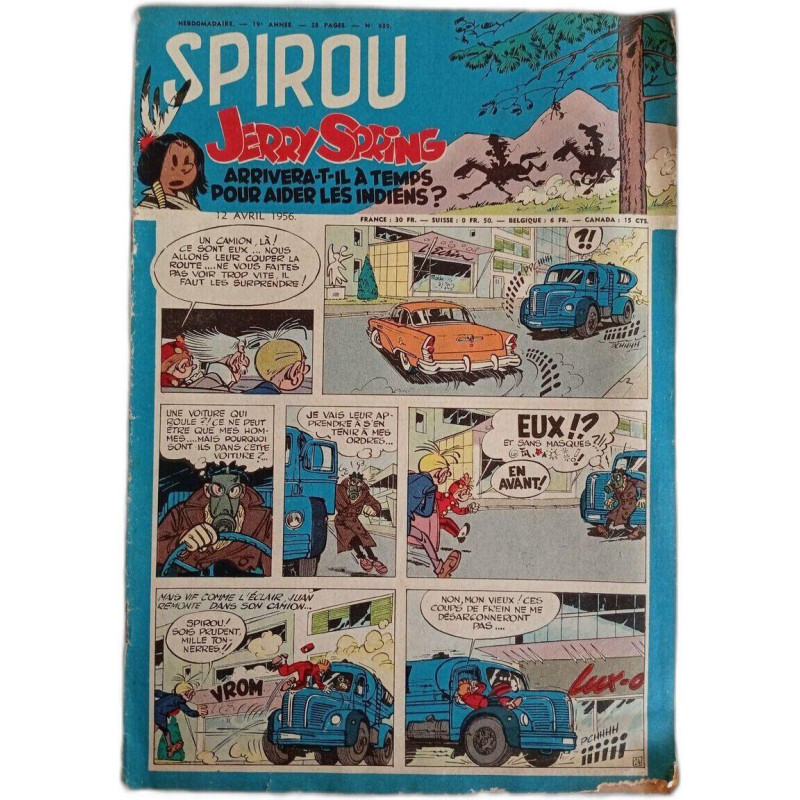 Spirou Jerry Spring N. 939 - Avril 1956