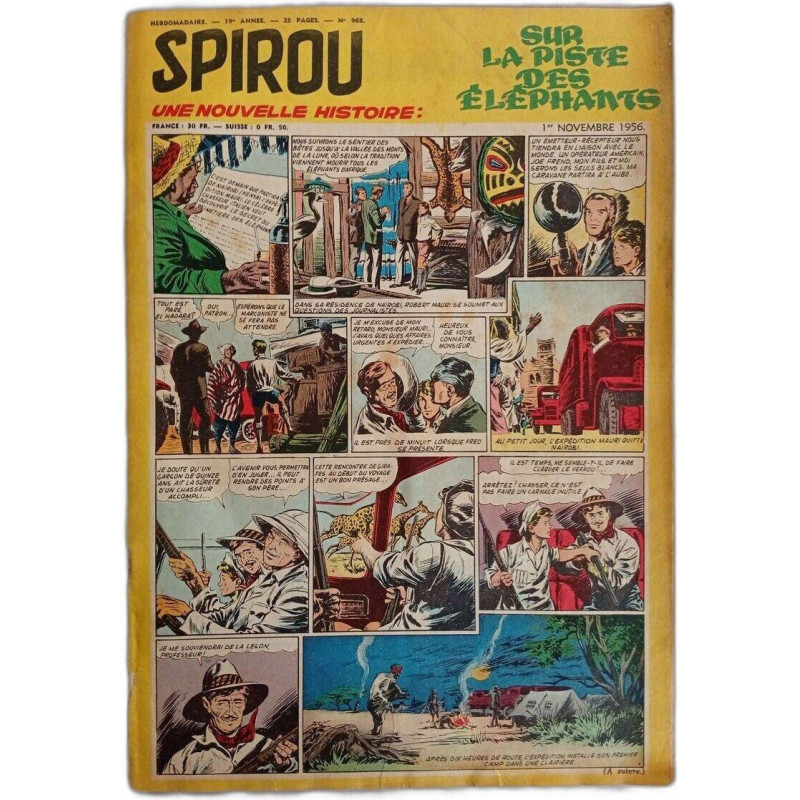 Spirou N. 968 - Novembre 1956
