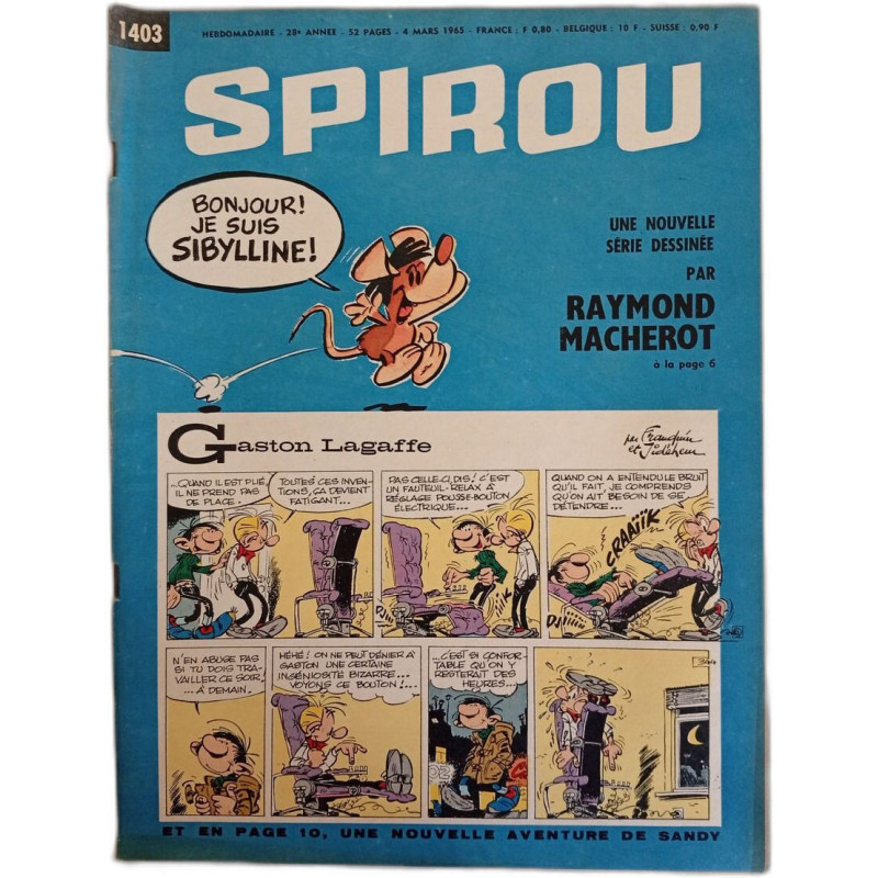 Spirou N. 1403 - Mars 1965