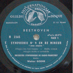 Symphonie N° 9 En Ré Mineur Avec Chœurs