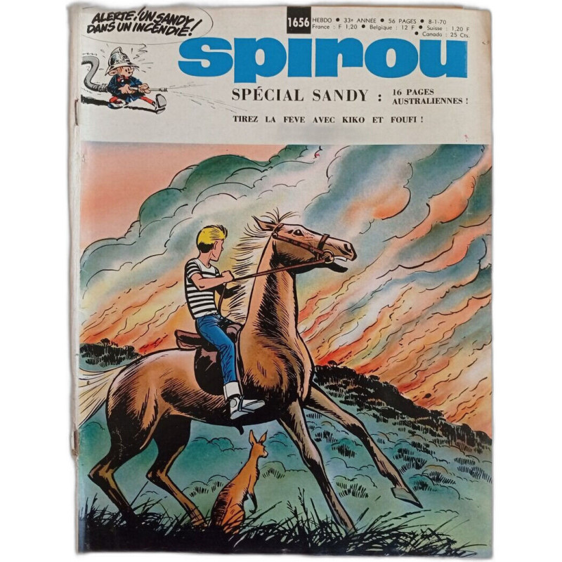 Spirou N. 1656 - Janvier 1970 Spécial Sandy