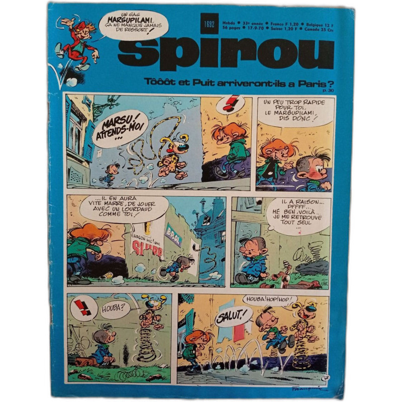 Spirou N. 1692 - Septembre 1970