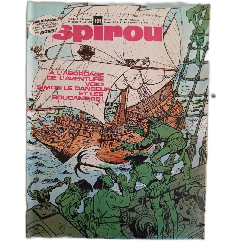 Spirou N. 1699 - Novembre 1970