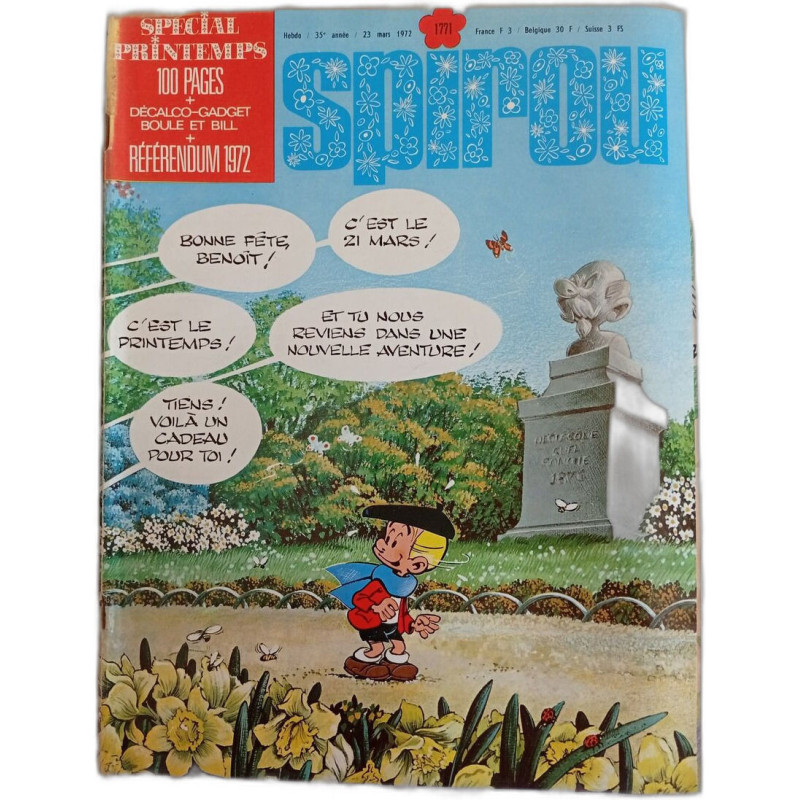 Spirou N. 1771 - Mars 1972 Spécial Printemps