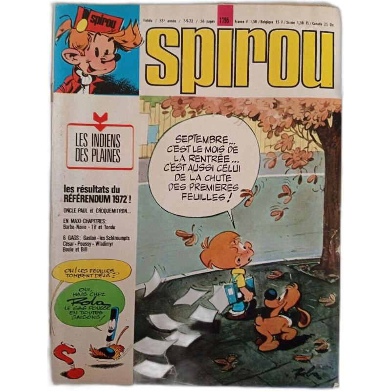 Spirou N. 1795 - Septembre 1972