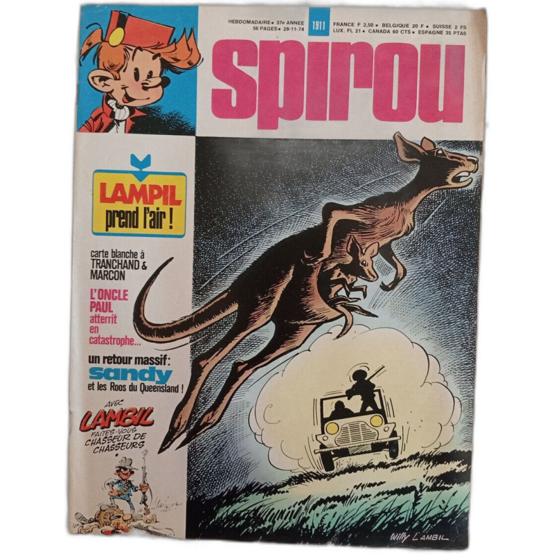 Spirou N. 1911 - Novembre 1974